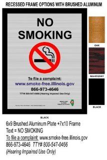 No Smoking To File A Complaint Sign NHE 7244 Illinois No Smoking  Business And Store Signs 