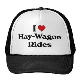 I love hay wagon rides trucker hat