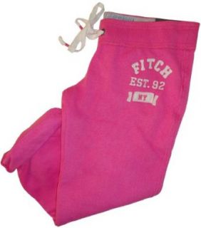 Women's / Girl's Abercrombie and Fitch Banded Crop Sweatpants Pink (Small)