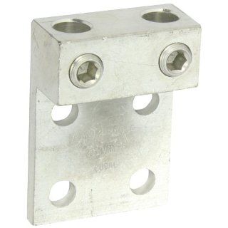 NSI Industries 2 350L4 Dual Rated Transformer Lug, 350 MCM   6 AWG Wire Range, 0.563" Mouting Hole, 3/8" Hex Size, 2" Width, 1.38" Height, 4.31" Length Terminals