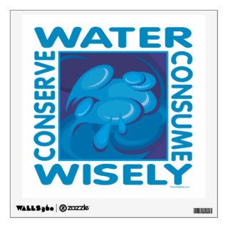 Water Conservation Wall Decals