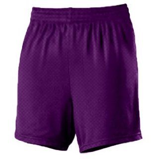 Alleson 564PWY Girl s Mesh Basketball Shorts PU   PURPLE GM Clothing