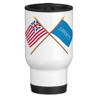 Crossed Grand Union and Schenectady Liberty Flags Mug