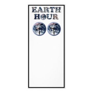 Earth Hour    Earth Text w/Clocks 830 930 Full Color Rack Card