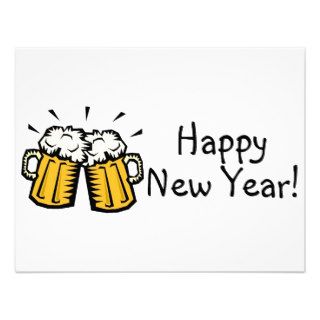 Happy New Year Beer Invites