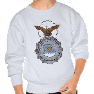 United States Air Force Security Forces Badge Pull Over Sweatshirts