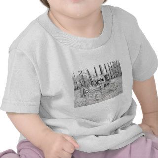 fram tractor black and white drawing tee shirts