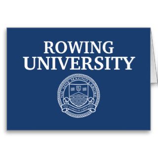 Rowing T Shirt Greeting Card