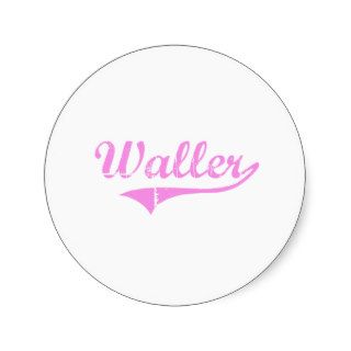 Waller Last Name Classic Style Sticker