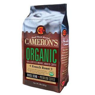 SCS Cameron's Organic French Roast Whole Bean Coffee   2 Lbs.  Coffee Substitutes  Grocery & Gourmet Food