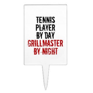 Grillmaster Tennis Player Cake Picks
