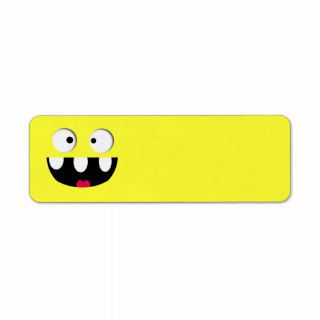 funny smiley face labels
