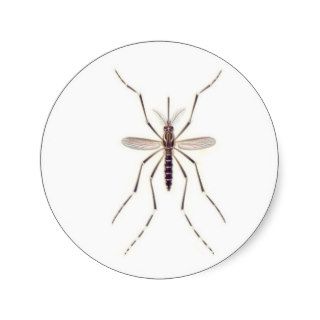 Mosquito  POWER Round Stickers