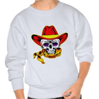 Cowboy Hat Skull Tattoo Sweatshirts