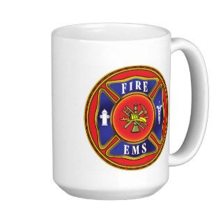 Ems Firefighter sign Mugs