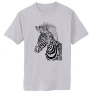Zebra Drawing Art T Shirt at  Mens Clothing store