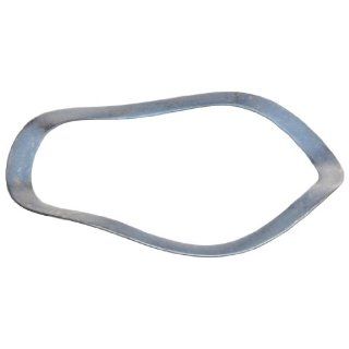 Compression Type Wave Washer, Carbon Steel, 4 Waves, Inch, 1.311" ID, 1.567" OD, 0.012" Thick, 1.575" Bearing OD, 252lbs/in Spring Rate, 50.7lbs Load, (Pack of 10) Flat Springs