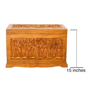 Hand etched 'Trees' Coffee Table Chest Coffee, Sofa & End Tables