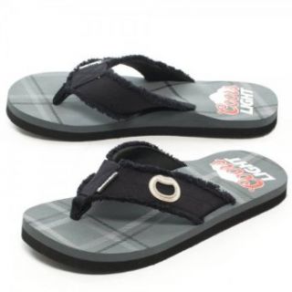 Coors Light Charcoal Plaid Sandal with Bottle Opener [MEDIUM] Coors Clothing