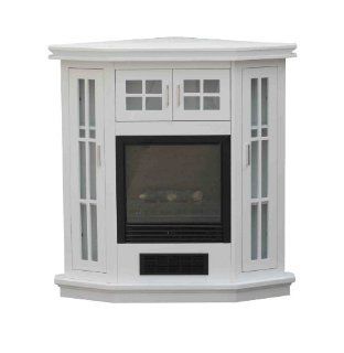 Riverstone Industries Electric Corner Fireplace Wht Home & Kitchen