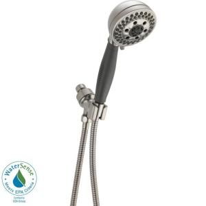 Delta 5 Spray 2.0 GPM Handshower in Stainless featuring H2Okinetic 54445 SS PK