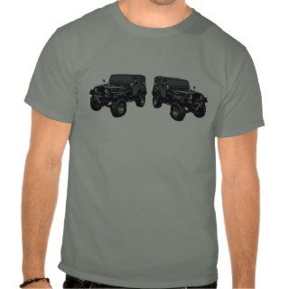 Twin Jeep Wranglers Tee Shirts