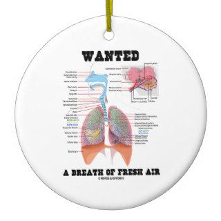 Wanted A Breath Of Fresh Air (Respiratory System) Christmas Tree Ornament