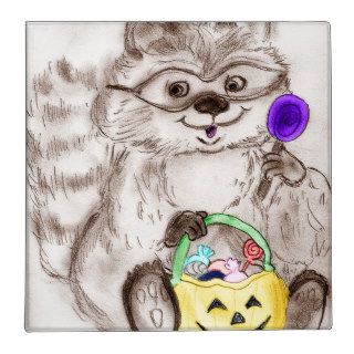 Halloween Costume Raccoon 3 Ring Binder