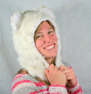 Polar Bear Half Hood Animal Hat 