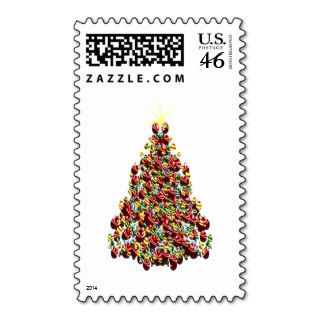 Ornament Christmas Tree Postage Stamp