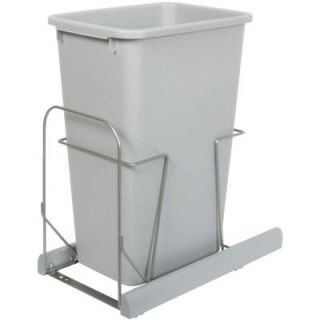 Knape & Vogt 22.875 in. x 11.75 in. x 20.13 in. In Cabinet Pull Out Bottom Mount Soft Close Trash Can BSC12 1 50PT