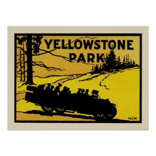 Yellowstone Park Poster