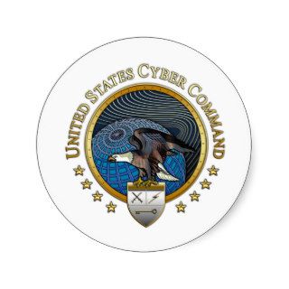 US Cyber Command Round Sticker