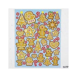 684 GINGERBREAD COOKIE STICKERS/12 Sheets/BOY/Girl/MAN/CHRISTMAS Candy/HOLIDAY DECOR Toys & Games
