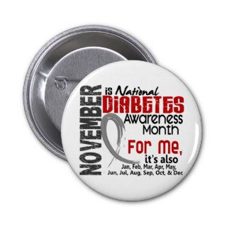 Diabetes Awareness Month Every Month For ME Button