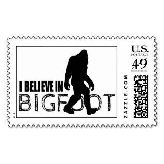 I Believe in Bigfoot  Funny Sasquatch Postage