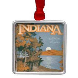Back Home Again In Indiana Christmas Ornament