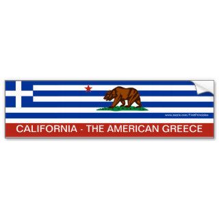 California   The American Greece Bumper Sticker