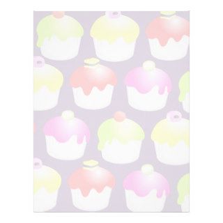 Sweet Tasty Candy Cupcake Wallpaper Custom Letterhead