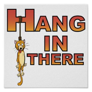 Hang In There Demotivational poster