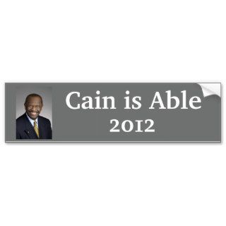Herman Cain is Able Bumper Sticker