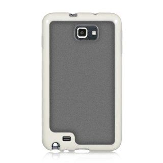 ransparent Clear/Solid White Gummy Cover For SAMSUNG I717(Galaxy Note) AT&T Cell Phones & Accessories