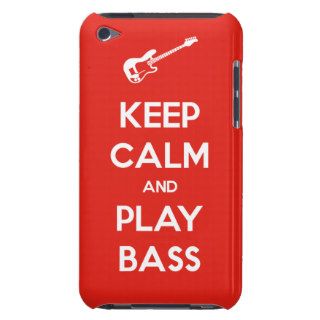 Keep Calm and Play Bass Barely There iPod Cases