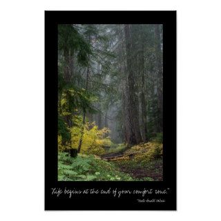 Life Begins at the End of your Comfort Zone Print