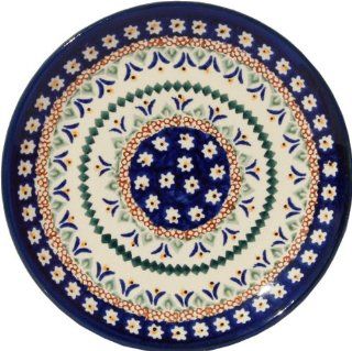 Polish Pottery Plate 6.5 Inch From Zaklady Ceramiczne Boleslawiec #Gu 818 104 Art Unikat Signature Pattern, 6.5 Inch Diameter Kitchen & Dining
