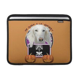 Halloween   Just a Lil Spooky   Saluki Sleeve For MacBook Air