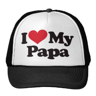 I Love My Papa Mesh Hats