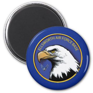 Ellsworth Air Force Base Eagle Shield Refrigerator Magnet