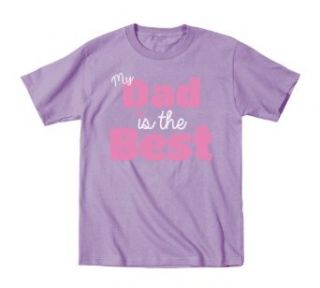 My Dad is the Best Pink Letters Funny Toddler T Shirt Clothing