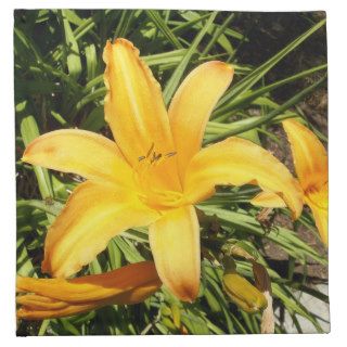 Yellow Asiatic Lily Cloth Napkins